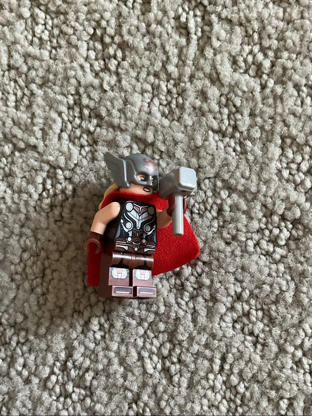 LEGO Tan and Red Viking Ship Playset with Minifigures